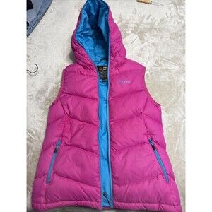 Nikko Women’s Large Down Vest Ski Outdoors Winter Fuchsia Turquoise